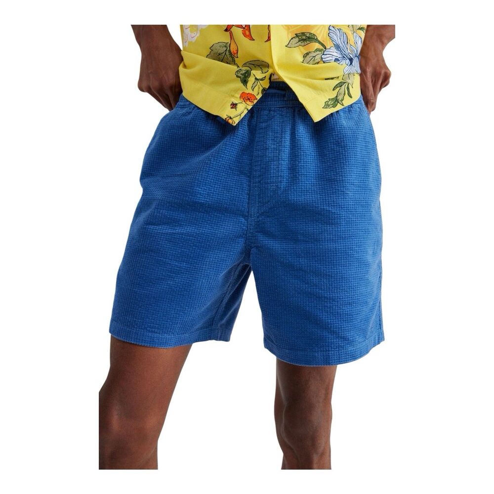 Urban Outfitters Ward Relaxed Bay Blue Casual Shorts Size Small
